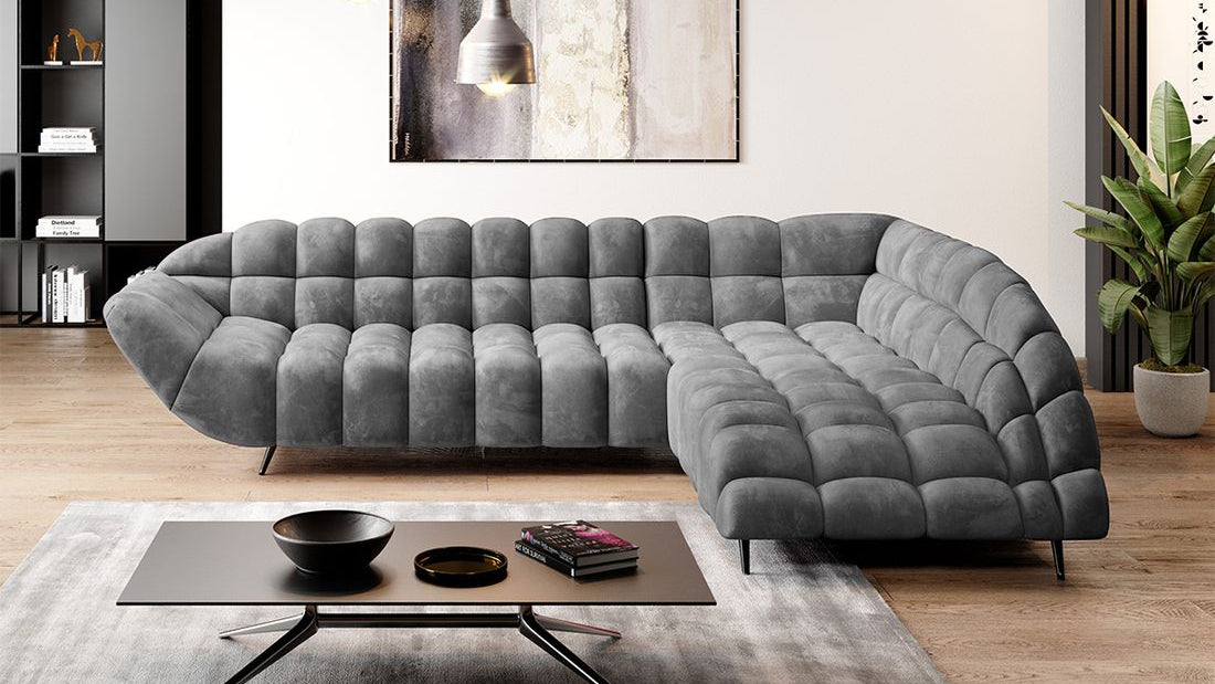 Electric recliner corner sofa with adjustable seating modern design