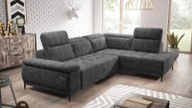 BLACK CORNER SOFA FOCUS