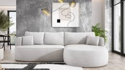 CREAM CURVED SOFA FIORE