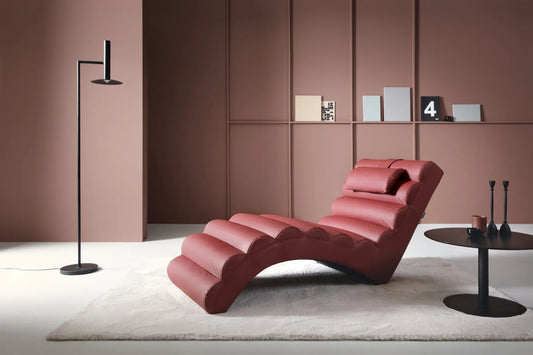 MIAMI CHAISE LONGUE NATURAL LEATHER