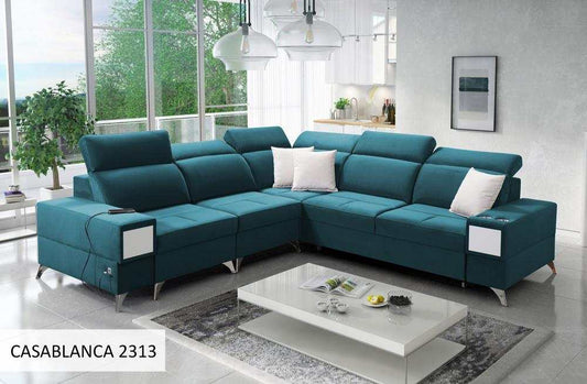 Devine III blue corner sofa