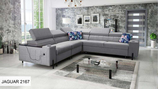 Gush IV Grey Double Corner Sofa