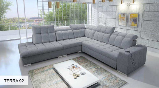 Pagana IX Grey Corner Sofa