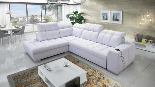 Pagana VII Corner Sofa Bed With Chaise Storage