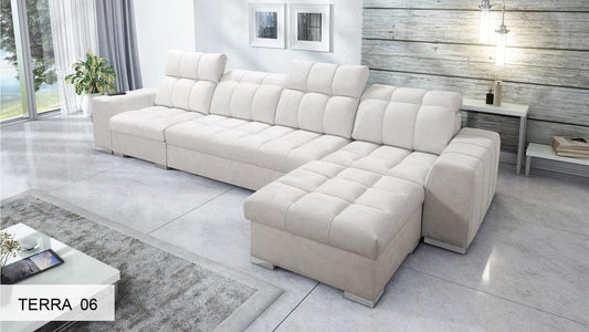 Pagana XII Cream Corner Sofa Bed i