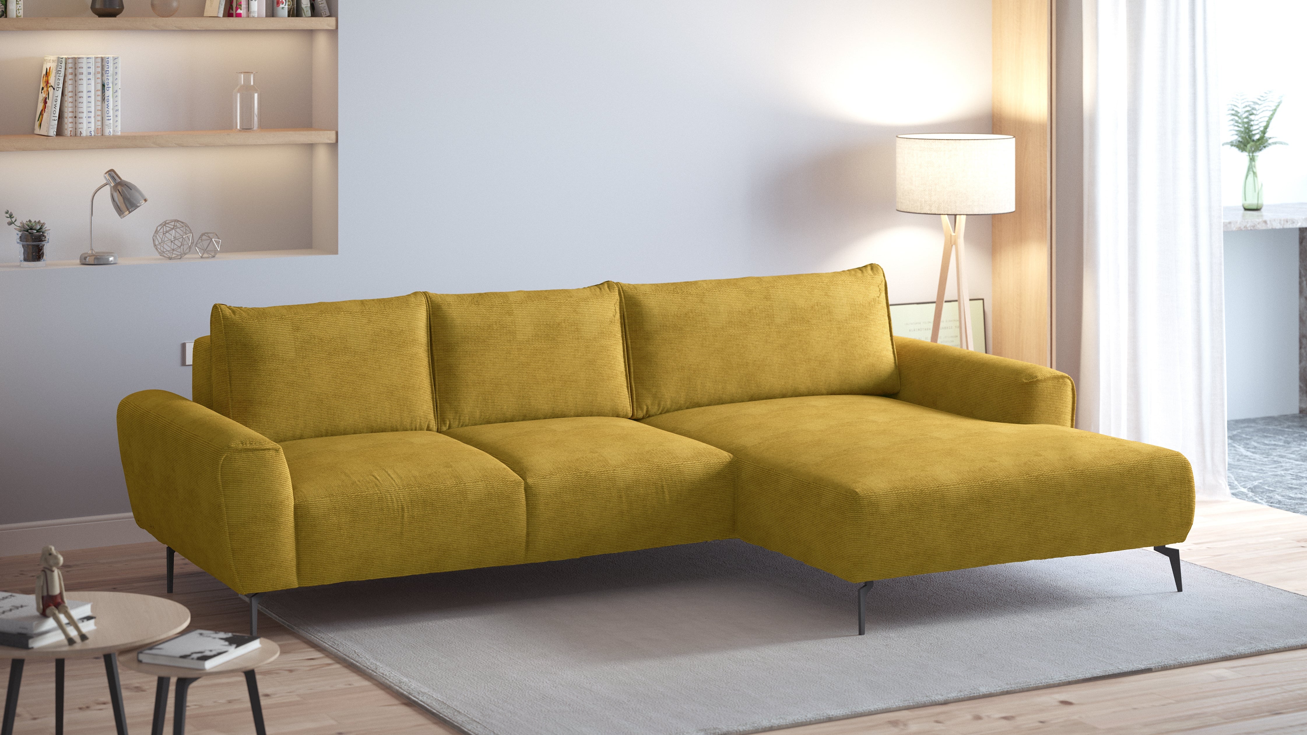 orange corner sofa bed bali