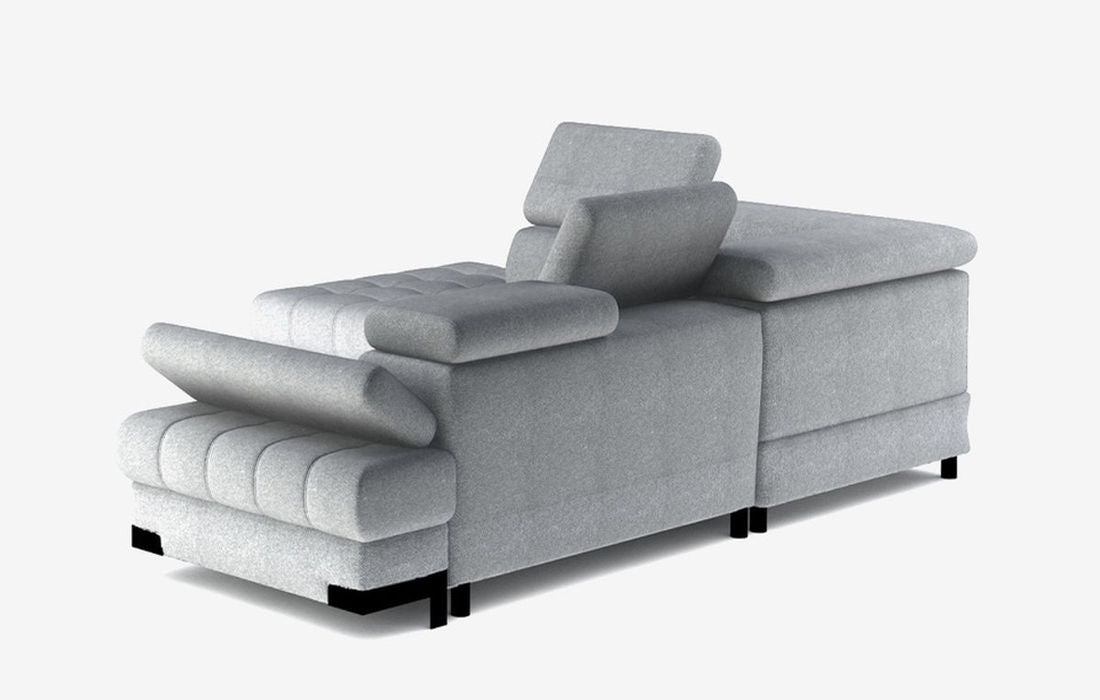 SELVA L CORNER SOFA WITH SLEEP FUNCTION AND STORAGE