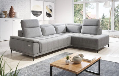 CALVARO CORNER SOFA WITH ELECTRIC SEAT ADJUSTMENT