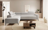 GANDI 160 - Corner Sofa Bed with Storage and Mattress 160x200cm