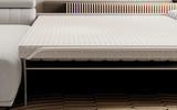 GANDI 140 - Corner Sofa Bed with Storage and Mattress 140x200cm image of mattress