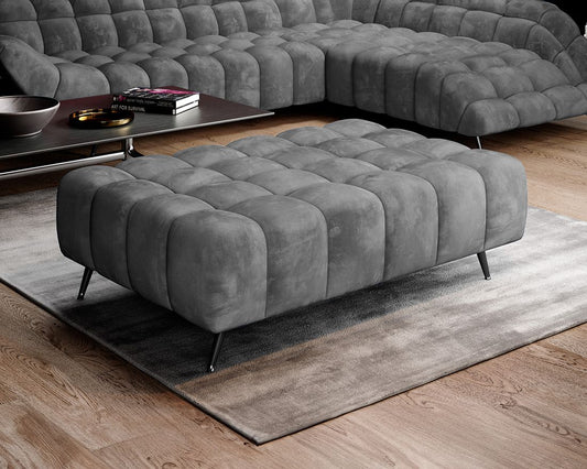 Grey GAPPA - Footstool fabric 