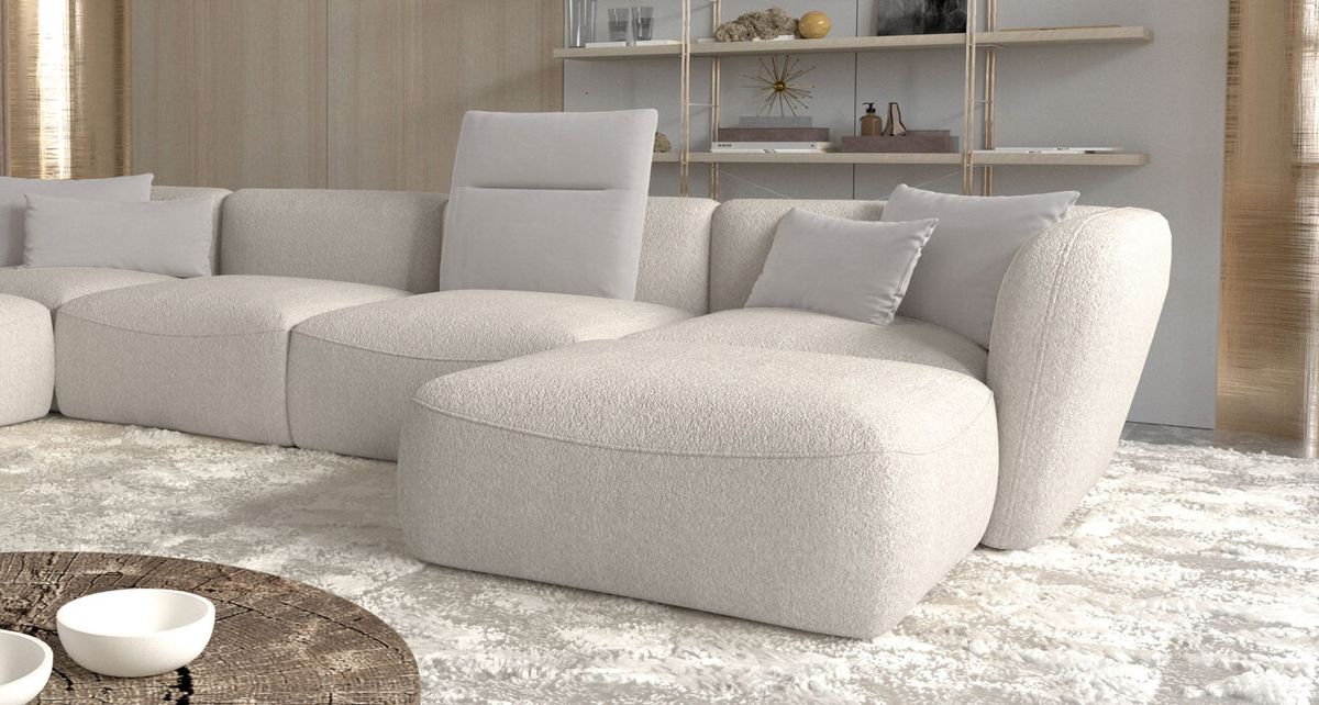 CANDELO XL 80 Large Modular U-Shape Sofa with Double Chaise