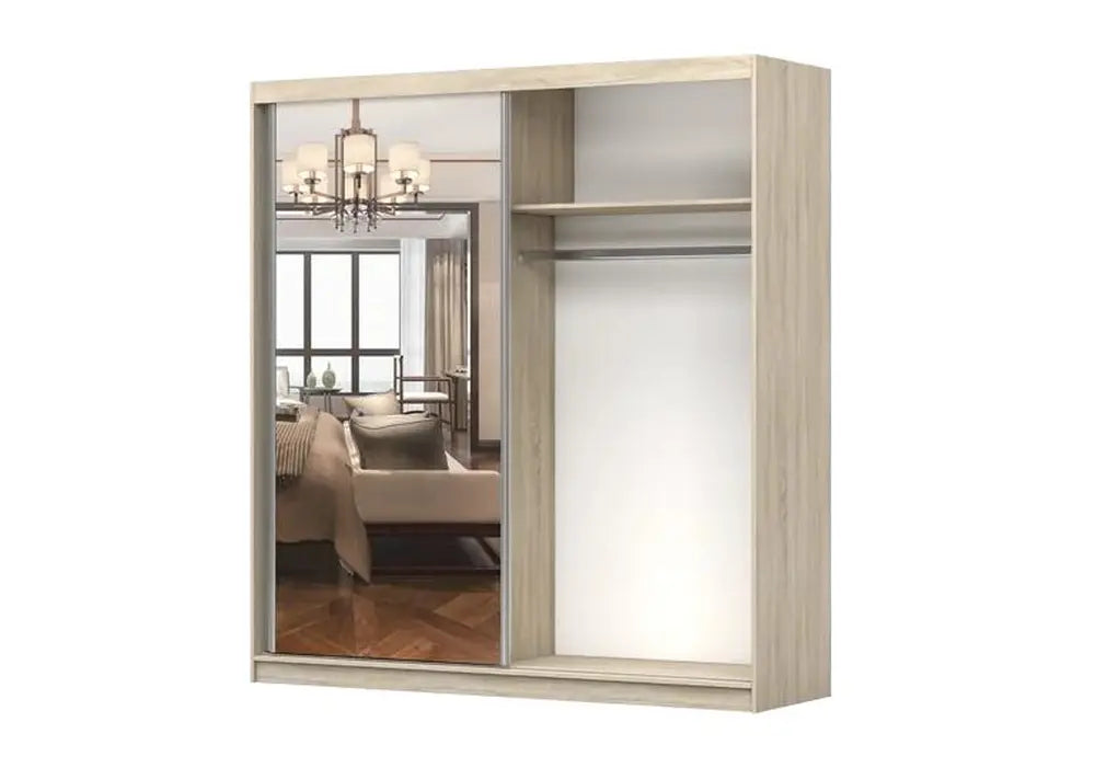 MULTI II 203 cm x 218 cm - 2 Door Sliding Wardrobe with Mirror
