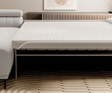 GANDI 160 - Corner Sofa Bed with Mattress 160x200cm image of unfolded bed