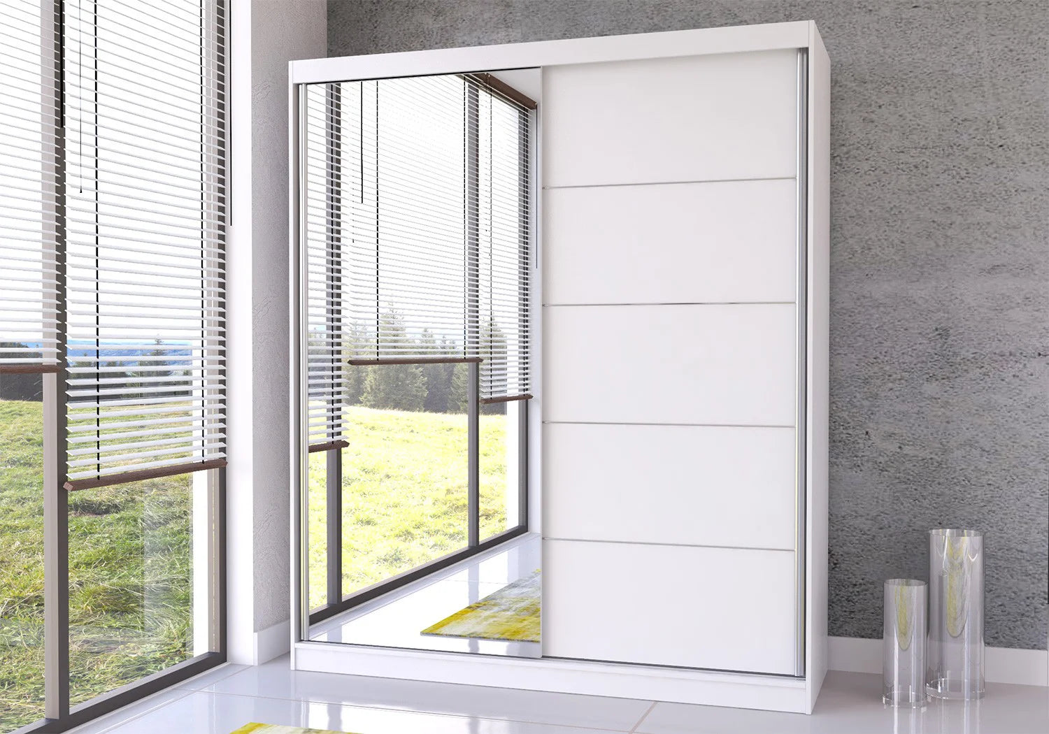 White with Mirror
