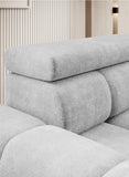 Gray sofa Bull upholstered furniture piece with a neutral background