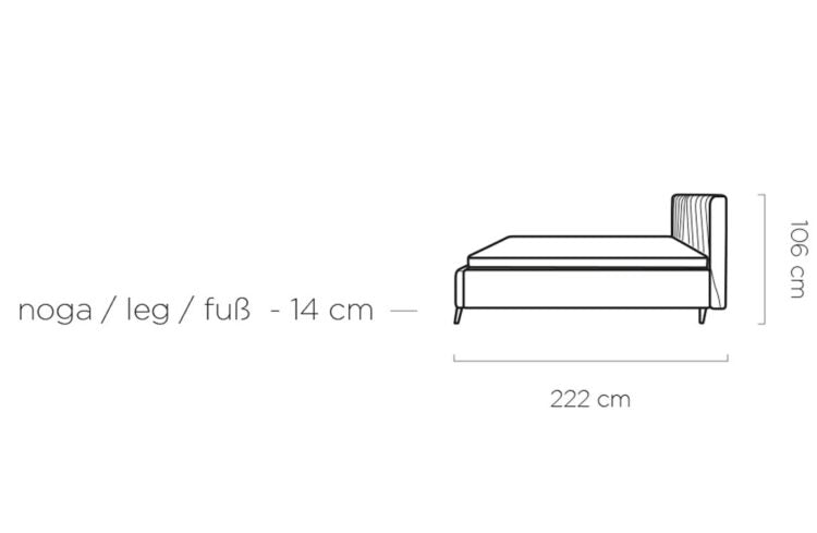 Calypso Bed | Custom Height Adjustment or Storage Option