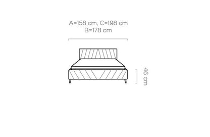 Calypso Bed | Custom Height Adjustment or Storage Option