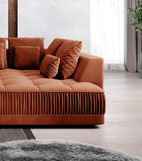 Rust Cornef Sofa Bed
