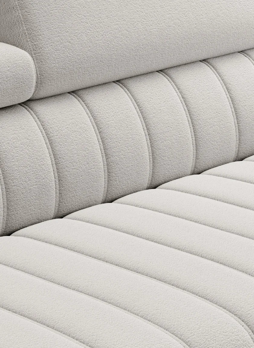 GANDI 140 - Corner Sofa Bed with Storage and Mattress 140x200cm close image of fabric