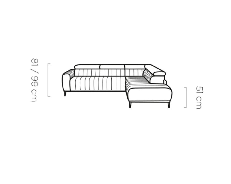GANDI 160 - Corner Sofa Bed with Storage and Mattress 160x200cm dimension image