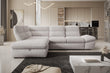 GALLANO L - Corner Sofa Bed with Ottoman Storage