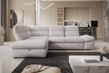 GALLANO L - Corner Sofa Bed with Ottoman Storage