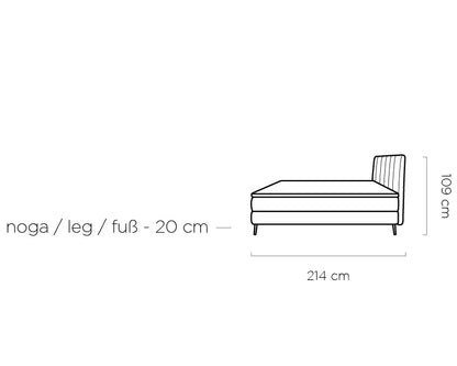 Sydney Bed with Dual Comfort - Mini Bonell & Pocket Mattress Combination