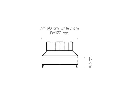 Sydney Bed with Dual Comfort - Mini Bonell & Pocket Mattress Combination