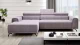 MARVIN S SMALL CORNER SOFA WITH ELECTRIC SEAT ADJUSTMENT