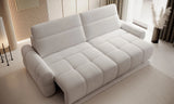 White 4 seater sofa bed Mateoin a room with light-colored walls and decor