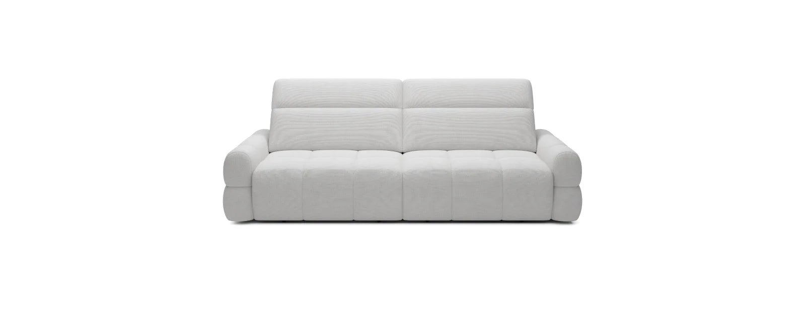 Gray sofa Mateo on a white background