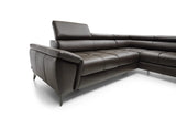 MOCCA L GENERAL LEATHER CORNER SOFA WITH SLEEP FUNCTION AND STORAGE
