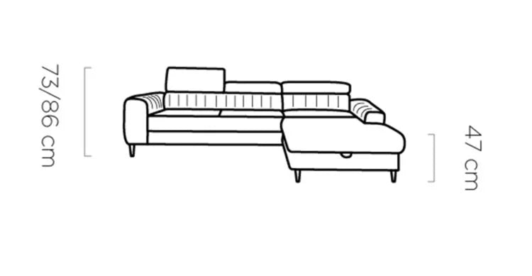 Navas S Corner Sofa Bed Size