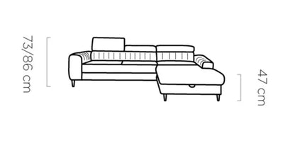 Navas S Corner Sofa Bed Size