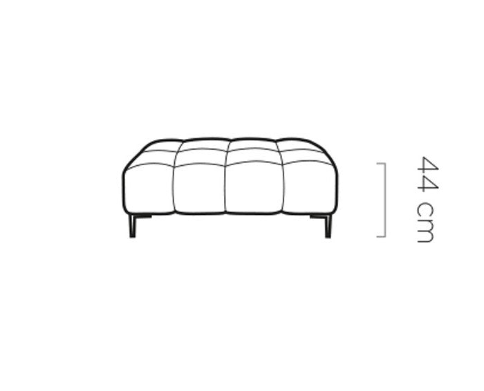 Plaza XL - Footstool dimension image 1