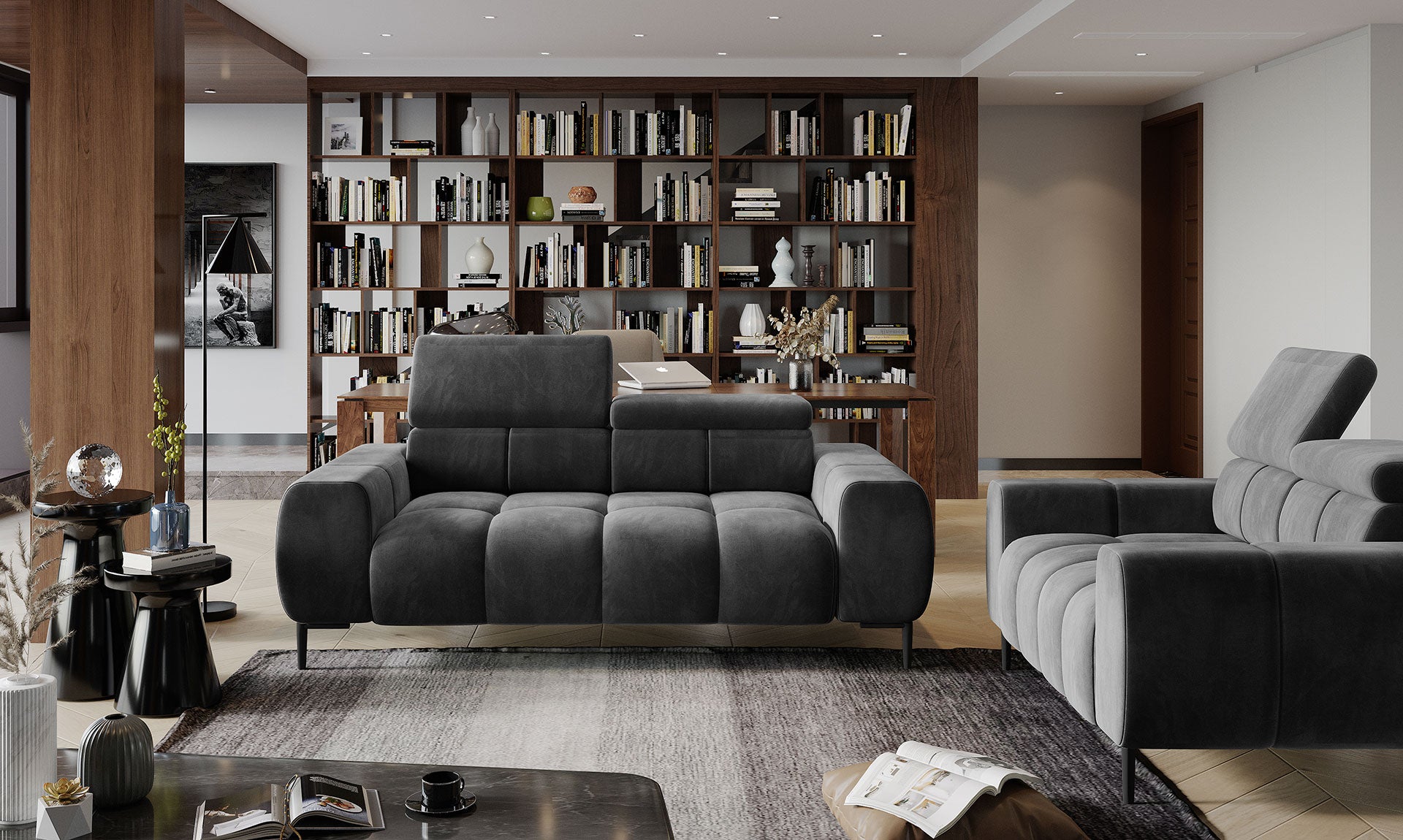 PLAZA S 2E 2 SEATER SOFA WITH ELECTRIC SEAT ADJUSTMENT