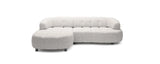 Gray sectional VELPA S corner sofa on a white background