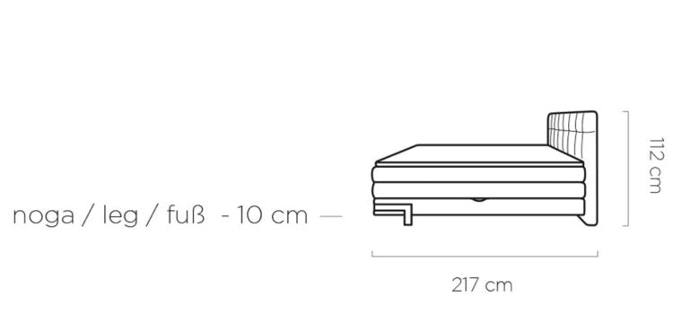 Valente Bed with Dual Storage Containers, Bonell Mattress & Pocket Mattress