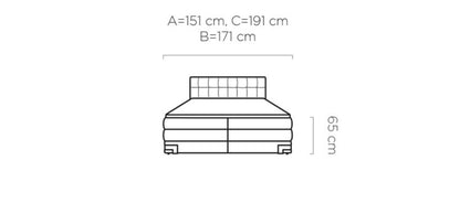 Valente Bed with Dual Storage Containers, Bonell Mattress & Pocket Mattress