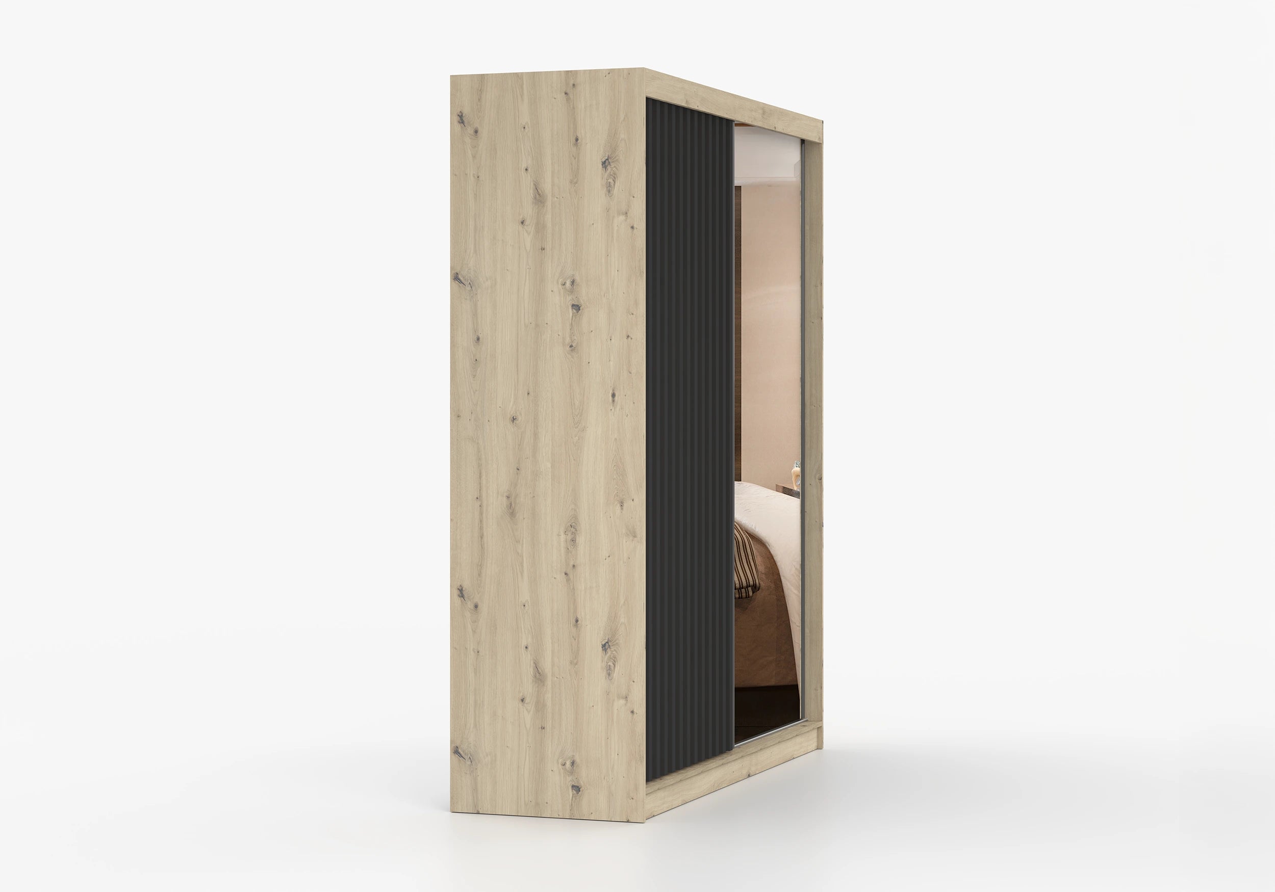 Oak and Black 183 cm x 218 cm