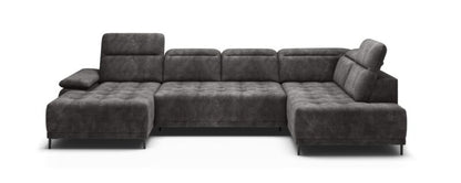 FOCUS S 3 Seater Fabric Corner Sofa with Electric Seat Extension