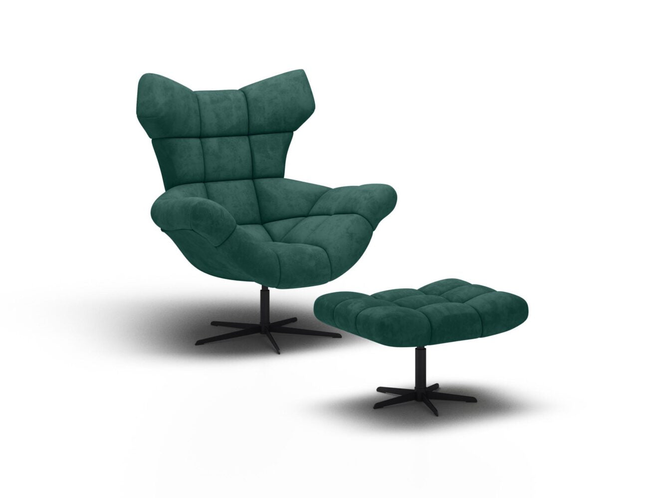 Black SENSEI - Armchair with rocking and rolling function 
