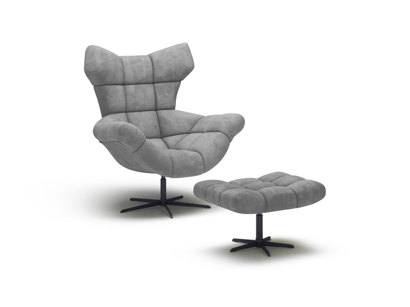 Grey SENSEI - Armchair with rocking and rolling function 