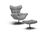 Grey SENSEI - Armchair with rocking and rolling function 