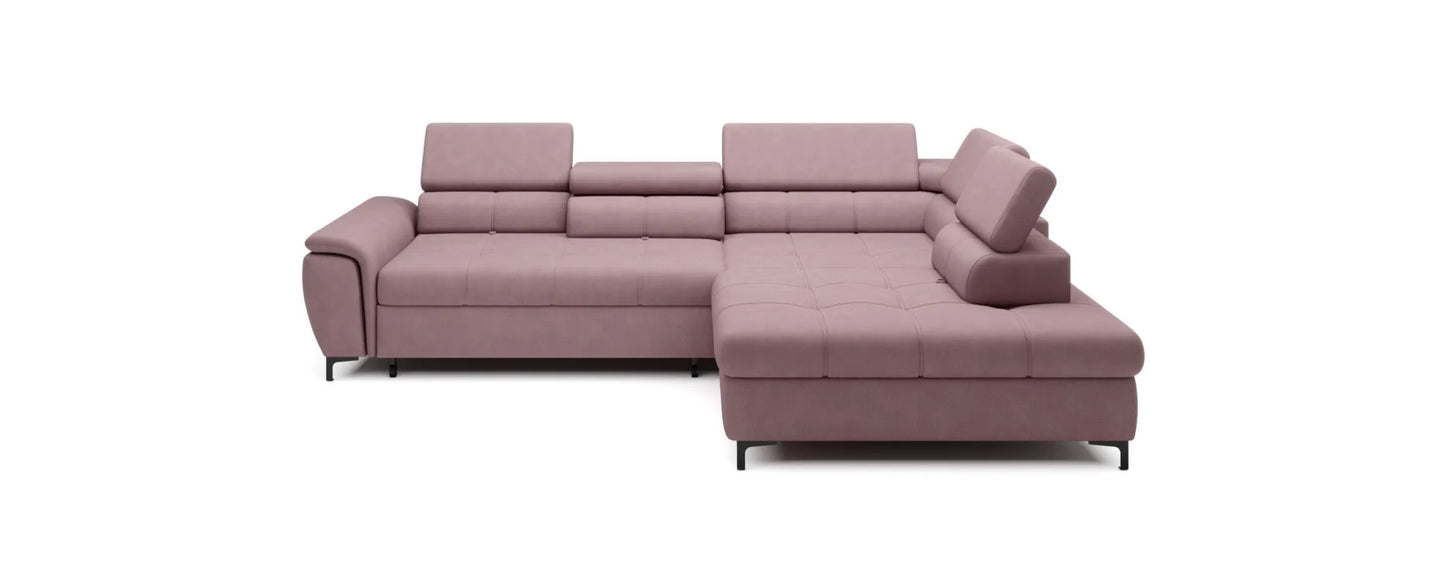 Denvo L Corner Sofa with Sleep Function & Storage | Andora