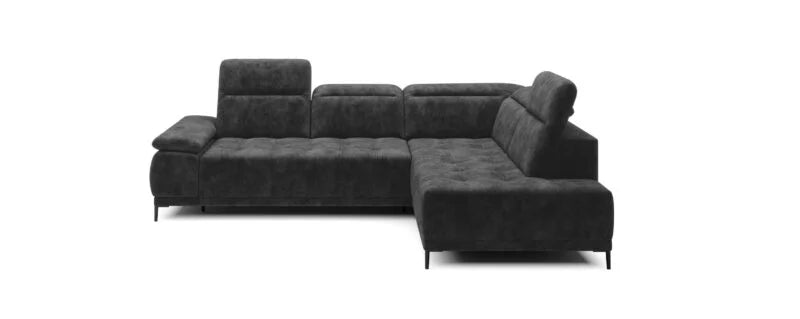 FOCUS S 3 Seater Fabric Corner Sofa with Electric Seat Extension