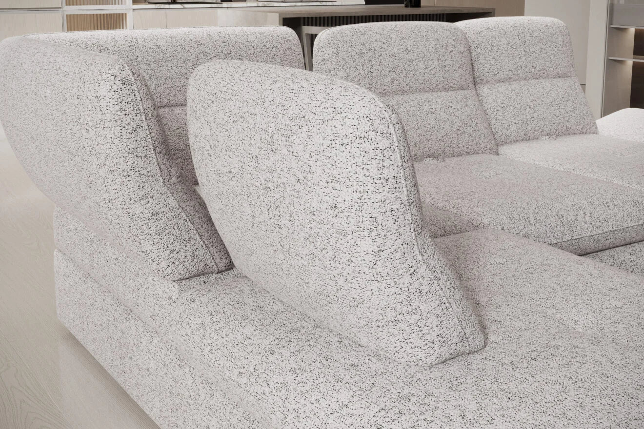 GALLANO L - Corner Sofa Bed with Ottoman Storage close image 