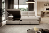 Galiano S - Corner Sofa Bed with open Ottoman Storage