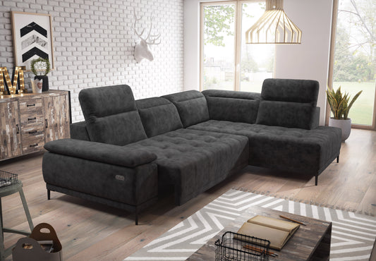 FOCUS L Large Fabric Corner Sofa